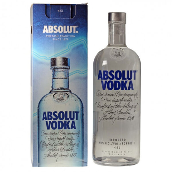 Absolut Vodka Riesenflasche 4,5 L 40%vol