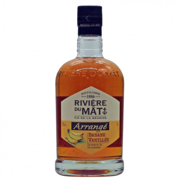 Rivière du Mât Arrangé Rhum Banane Vanille 0,7 L 35% vol