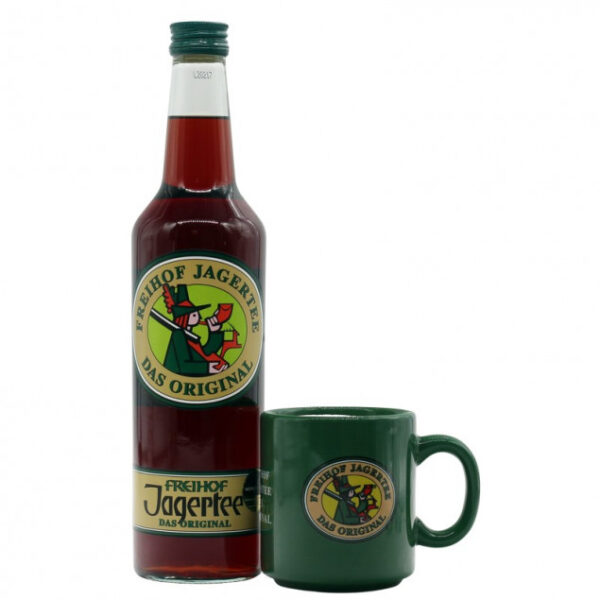 Freihof Jagertee Set mit Becher 0,7 L 40% vol