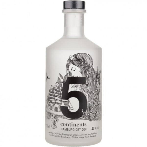 5 Continents Gin Hamburg Bio Dry Gin 0,7 L 47% vol