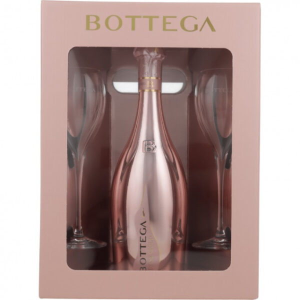 Bottega Glamour Rose Gold Pinot Nero Spumante Brut  (GP inkl. 2 Gläser) 0,75 L 12% vol